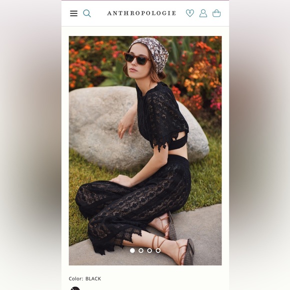 Anthropologie Fauxchet Two-Piece Set - Picture 3 of 5